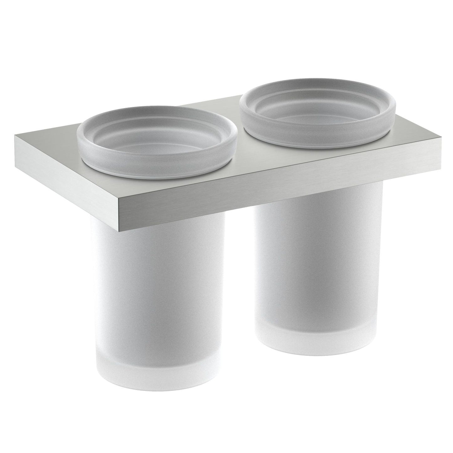 CITI Functional Double  Frosted Tumbler with brass holder AA350034