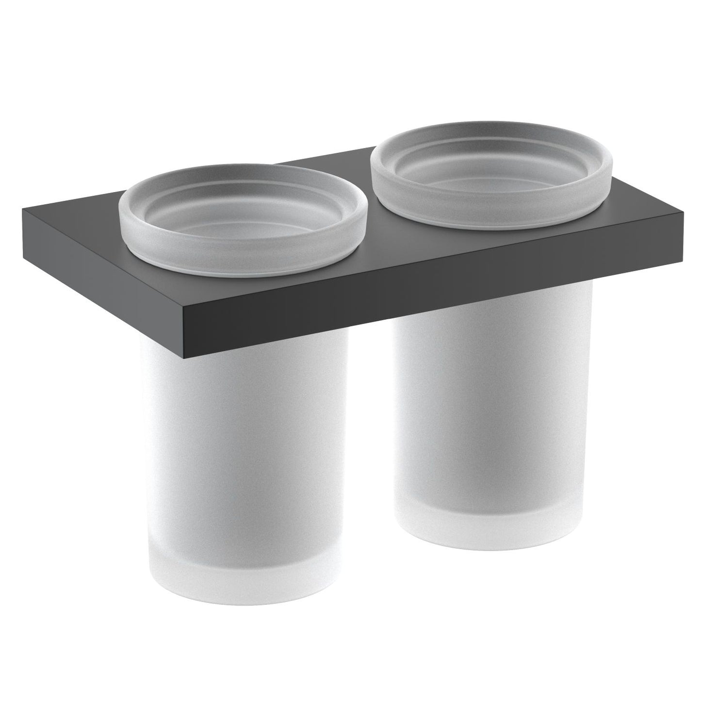 CITI Functional Double  Frosted Tumbler with brass holder AA350034
