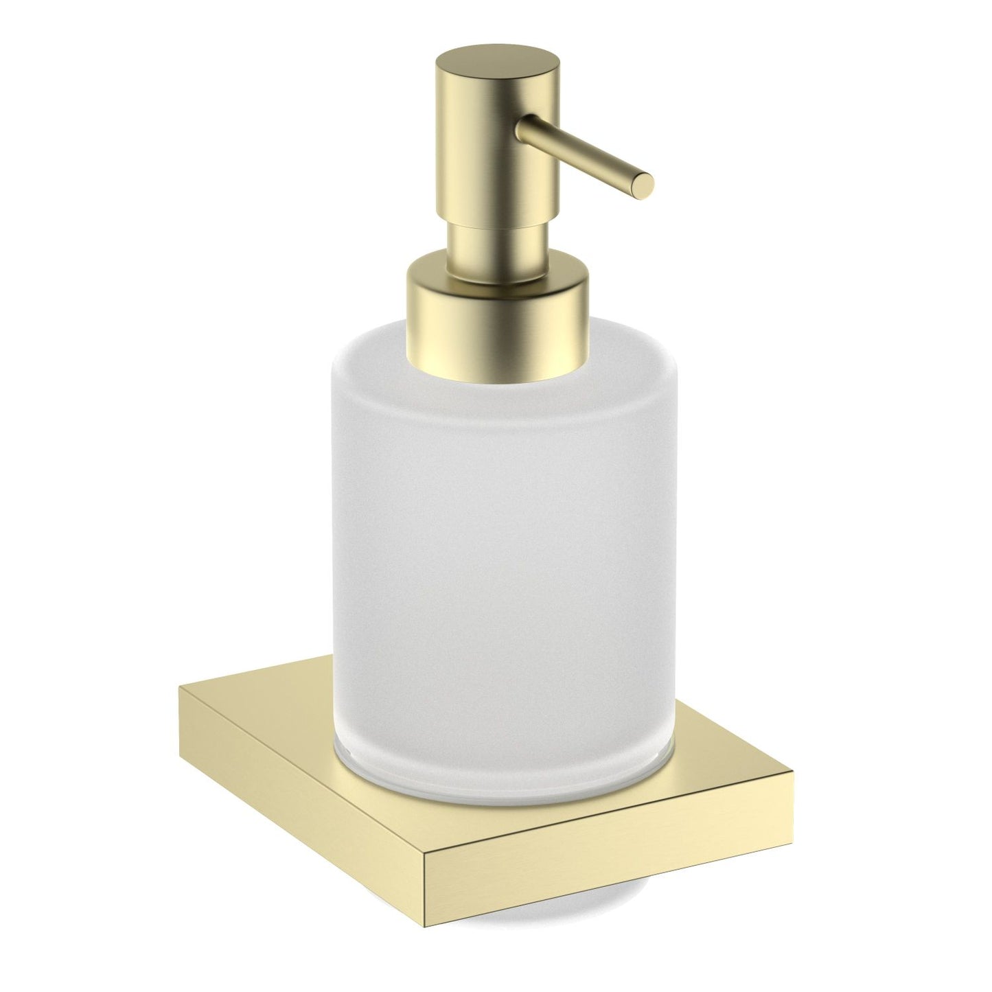 Luxury Brass Soap Dispenser Holder with Frosted Glass Tumbler AA350038