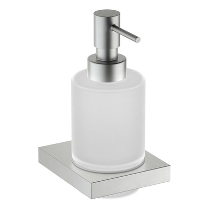 Luxury Brass Soap Dispenser Holder with Frosted Glass Tumbler AA350038