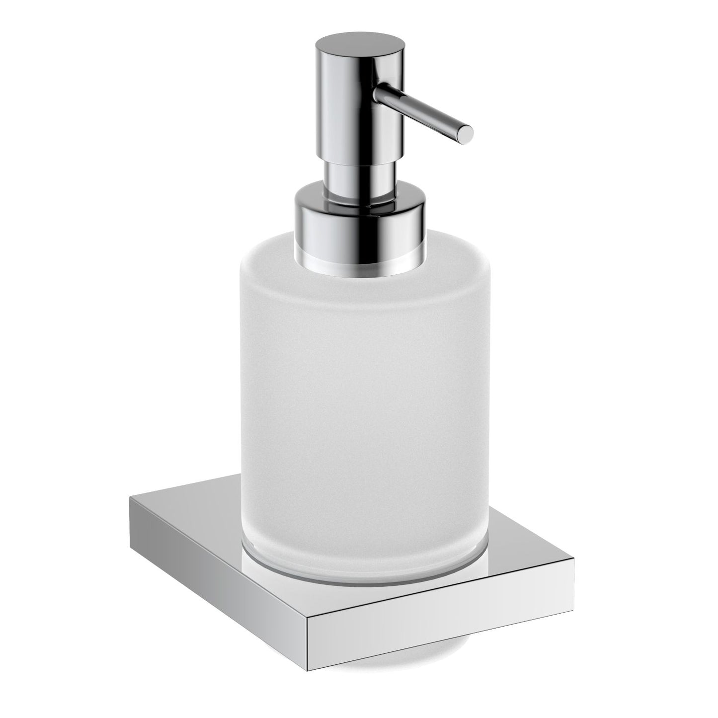 Luxury Brass Soap Dispenser Holder with Frosted Glass Tumbler AA350038
