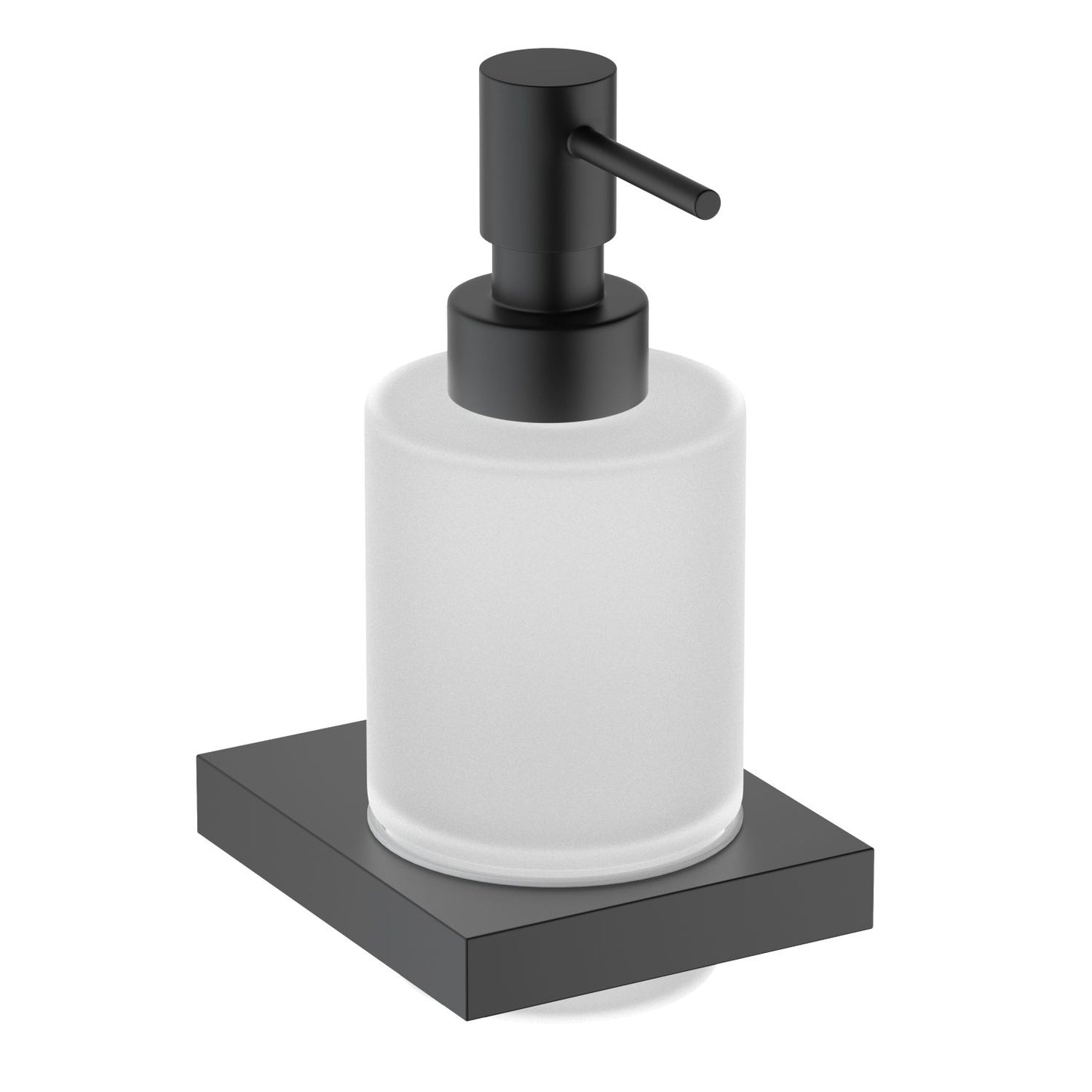 Luxury Brass Soap Dispenser Holder with Frosted Glass Tumbler AA350038
