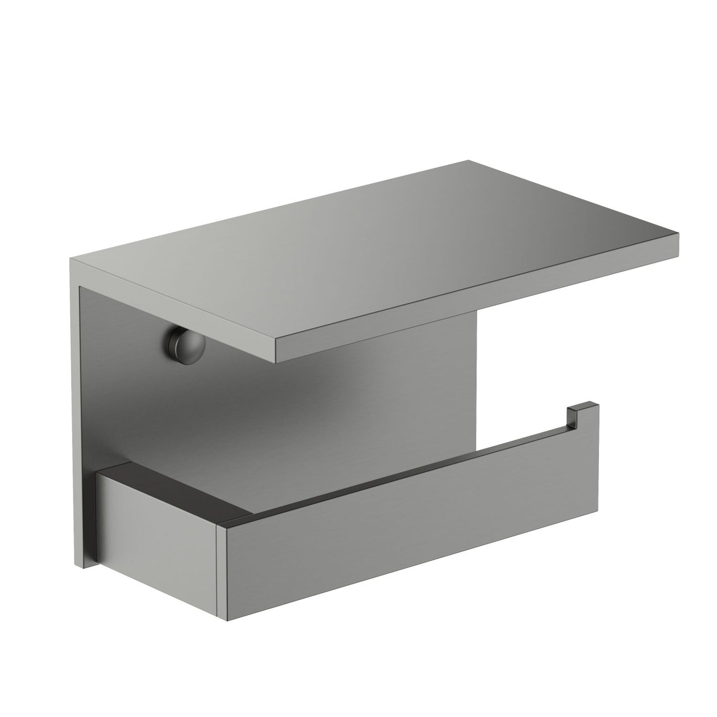 Heavy-Duty Brass Toilet Paper Holder with Shelf AA350043