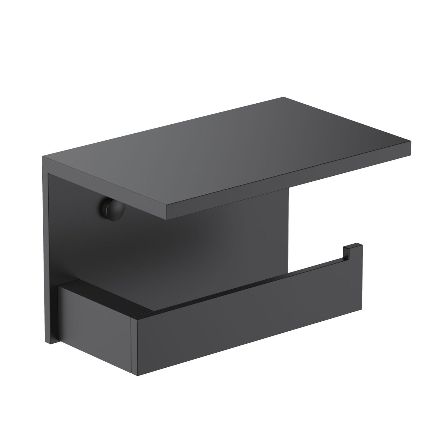 Heavy-Duty Brass Toilet Paper Holder with Shelf AA350043