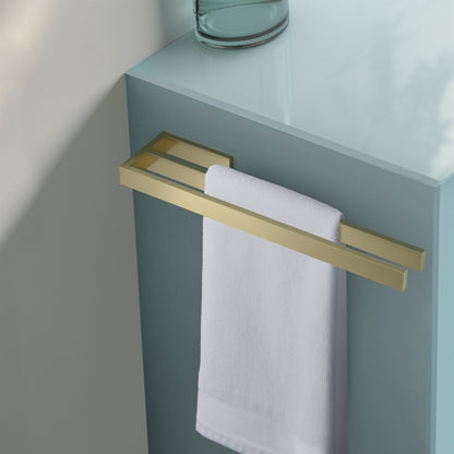 Double Wall mounted Bathroom Brass Towel holder AA350082
