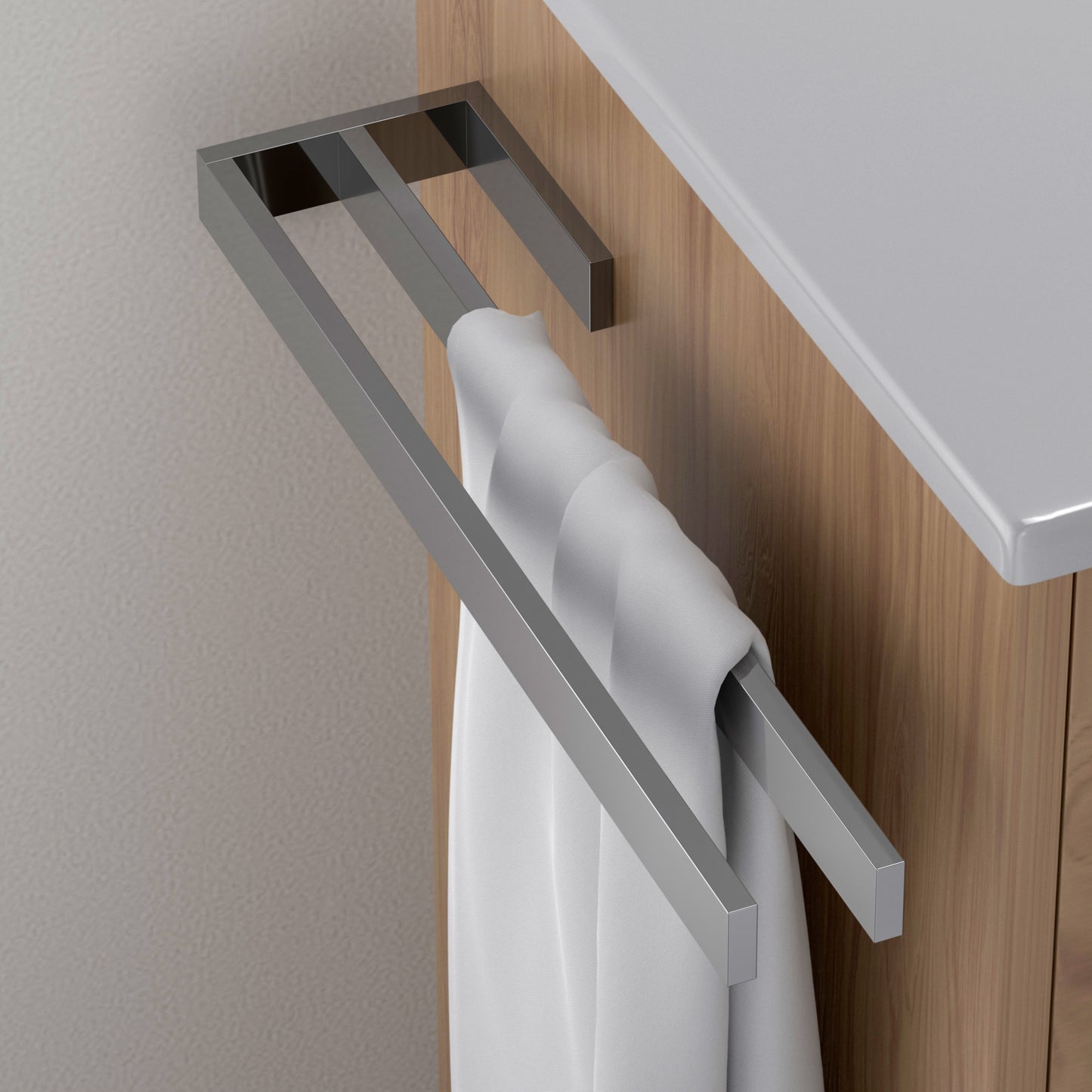 Double Wall mounted Bathroom Brass Towel holder AA350082