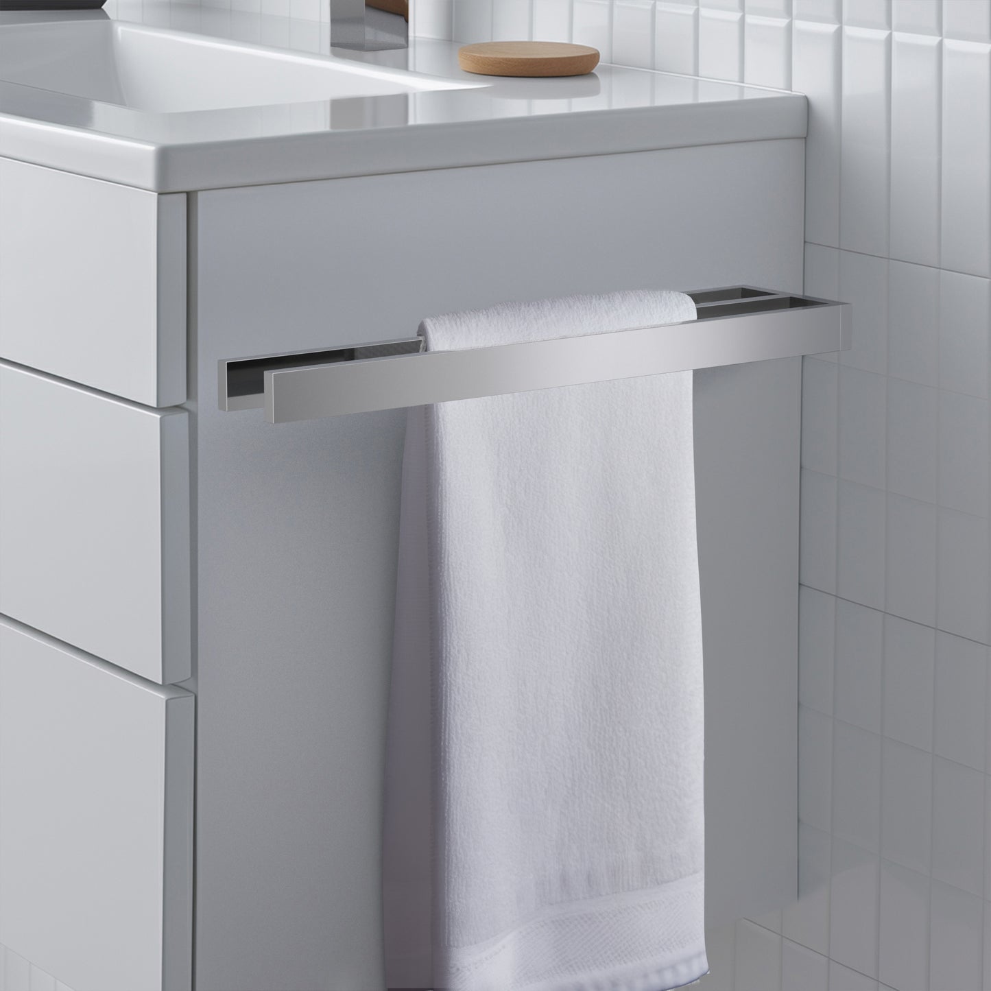Double Wall mounted Bathroom Brass Towel holder AA350082