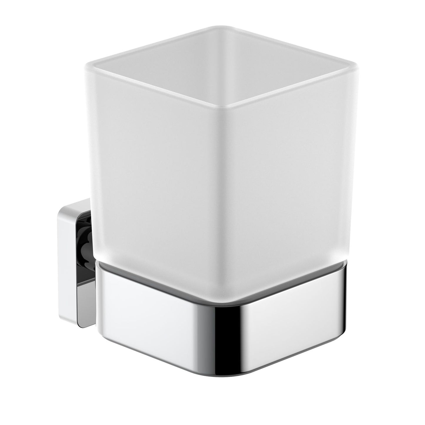 Aura Single Frosted Tumbler with brass holder AA380031
