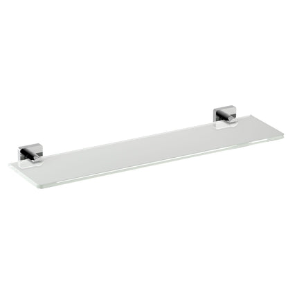 Brass Holder and 8mm Transparent Glass Shelf for Sleek Bathroom Storage AA380071
