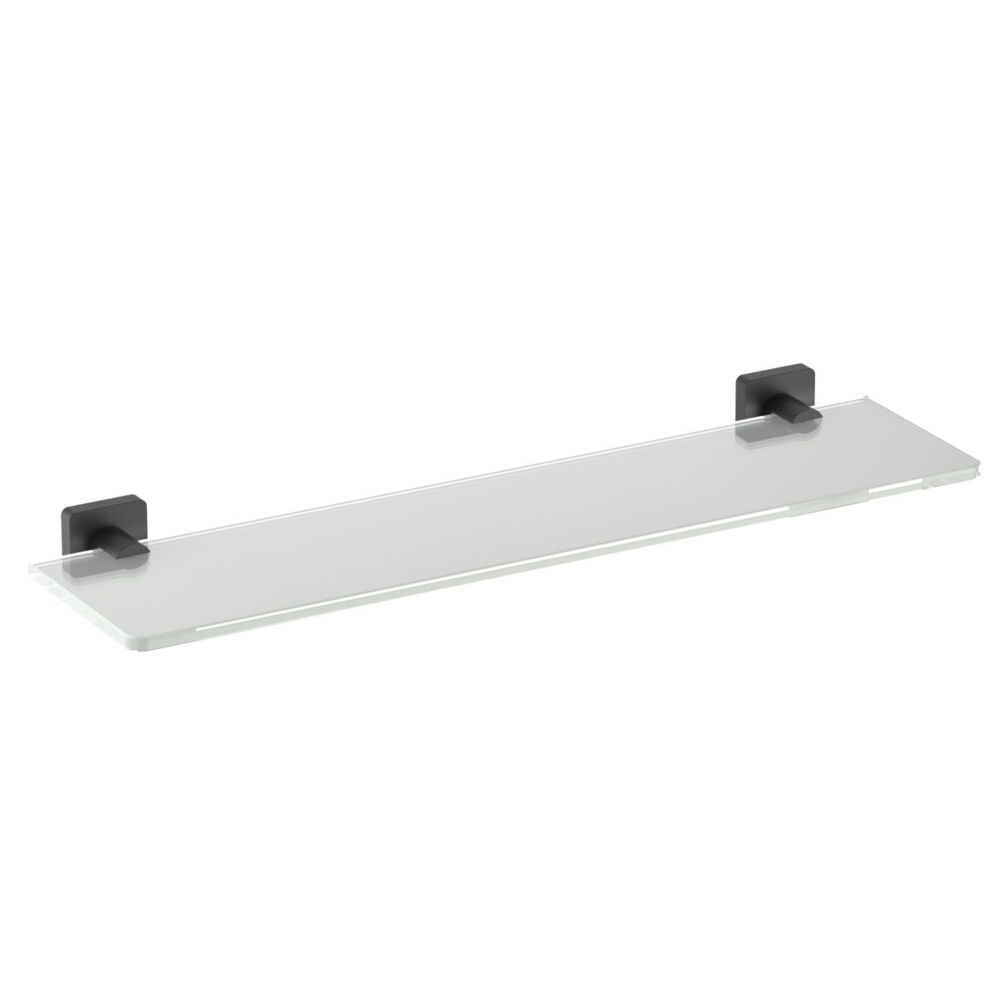 Brass Holder and 8mm Transparent Glass Shelf for Sleek Bathroom Storage AA380071