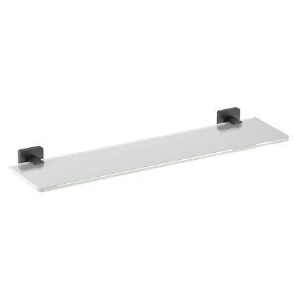 Brass Holder and 8mm Transparent Glass Shelf for Sleek Bathroom Storage AA380071
