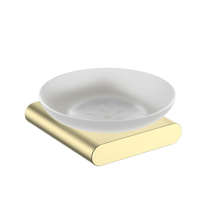 Modern Zinc Alloy Soap Dish Holder With Glass dish AA400021