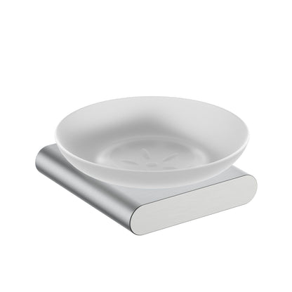 Modern Zinc Alloy Soap Dish Holder With Glass dish AA400021