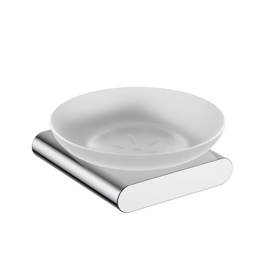 Modern Zinc Alloy Soap Dish Holder With Glass dish AA400021