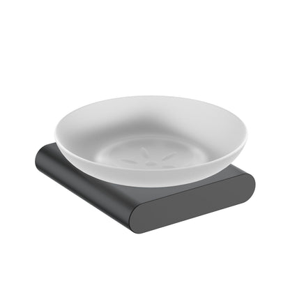 Modern Zinc Alloy Soap Dish Holder With Glass dish AA400021