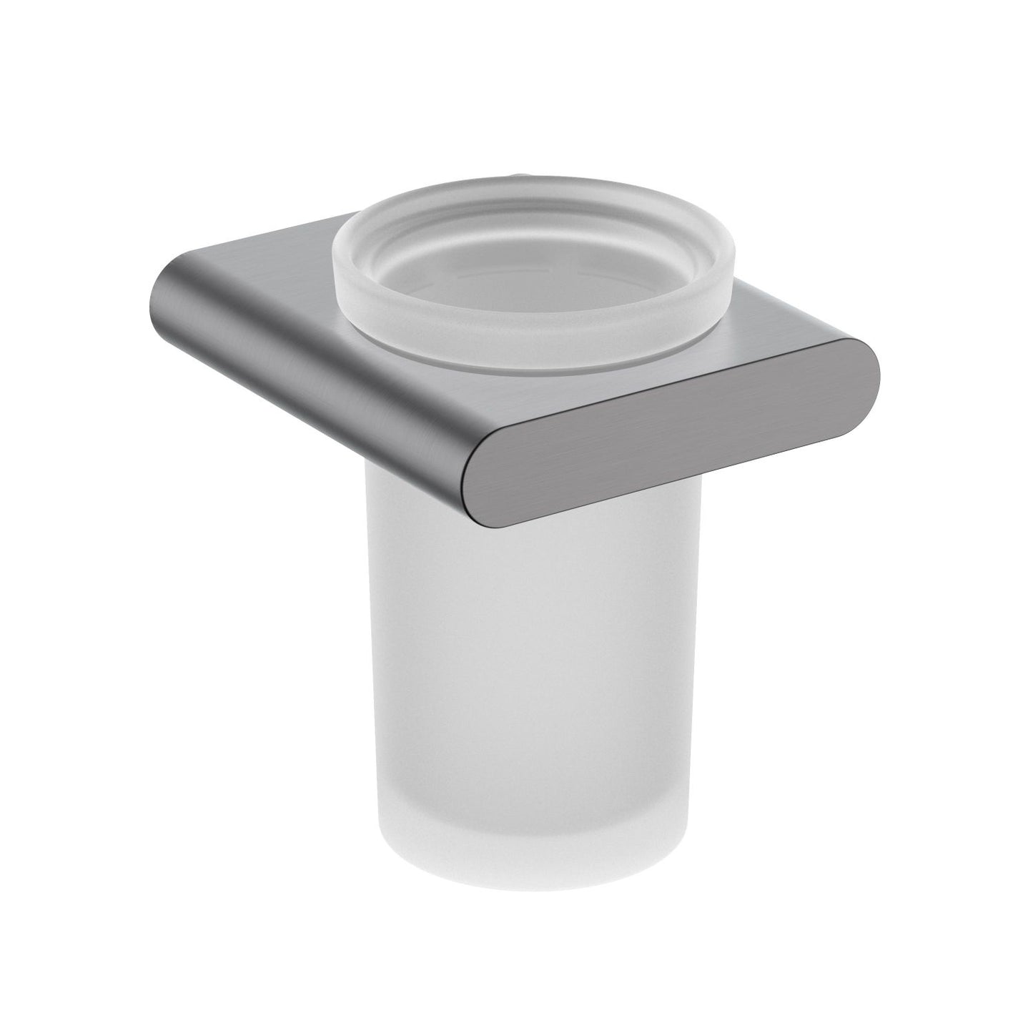 Elegant Glass Tumbler Holder with Premium Zinc Alloy Holder Design AA400032