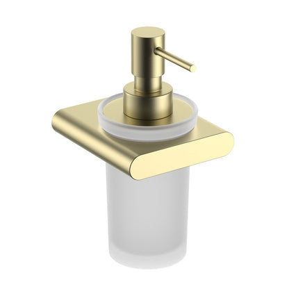 Premium Zinc Alloy and Frosted Glass Soap Dispenser AA400039