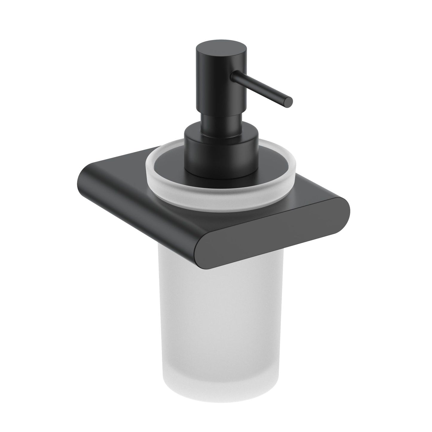 Premium Zinc Alloy and Frosted Glass Soap Dispenser AA400039
