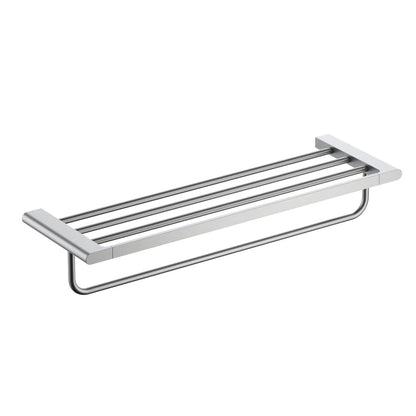 Durable Zinc Alloy Bath Towel Rack – Sleek & Space-Saving Design AA400058