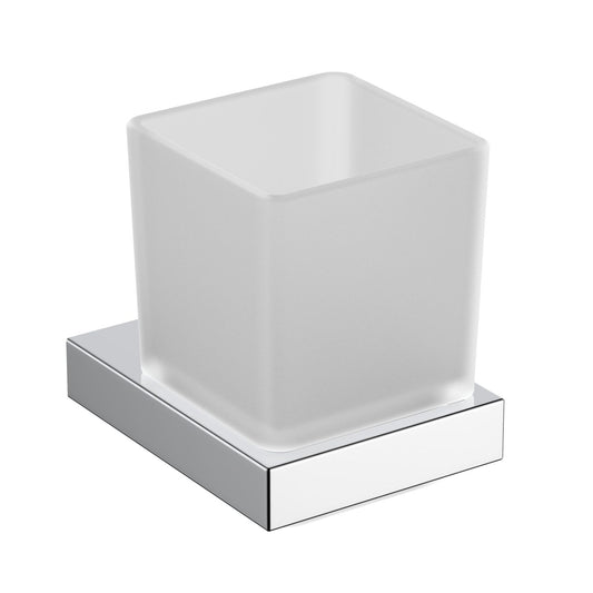 Frosted Glass Cup Zinc Alloy Tumbler AA410031