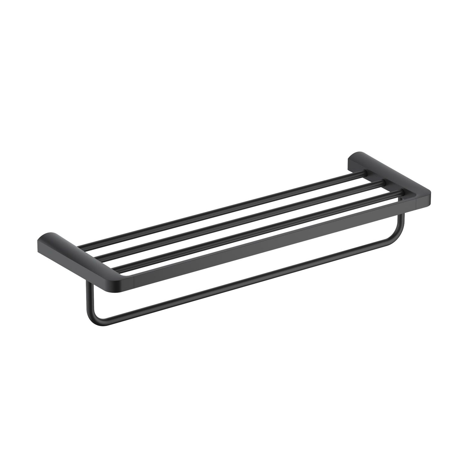 Rust-Resistant Bathroom Towel Rack with Storage Shelf AA420058