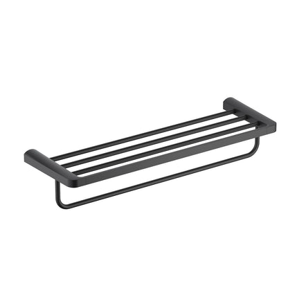 Rust-Resistant Bathroom Towel Rack with Storage Shelf AA420058