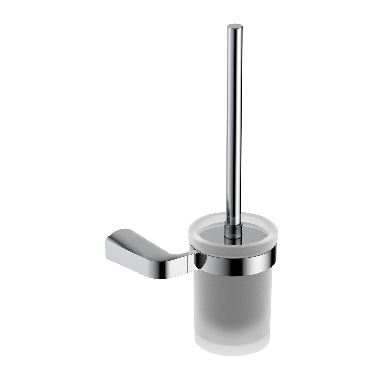 Elegant Bathroom Toilet Brush with Frosted Glass Cup AA420061