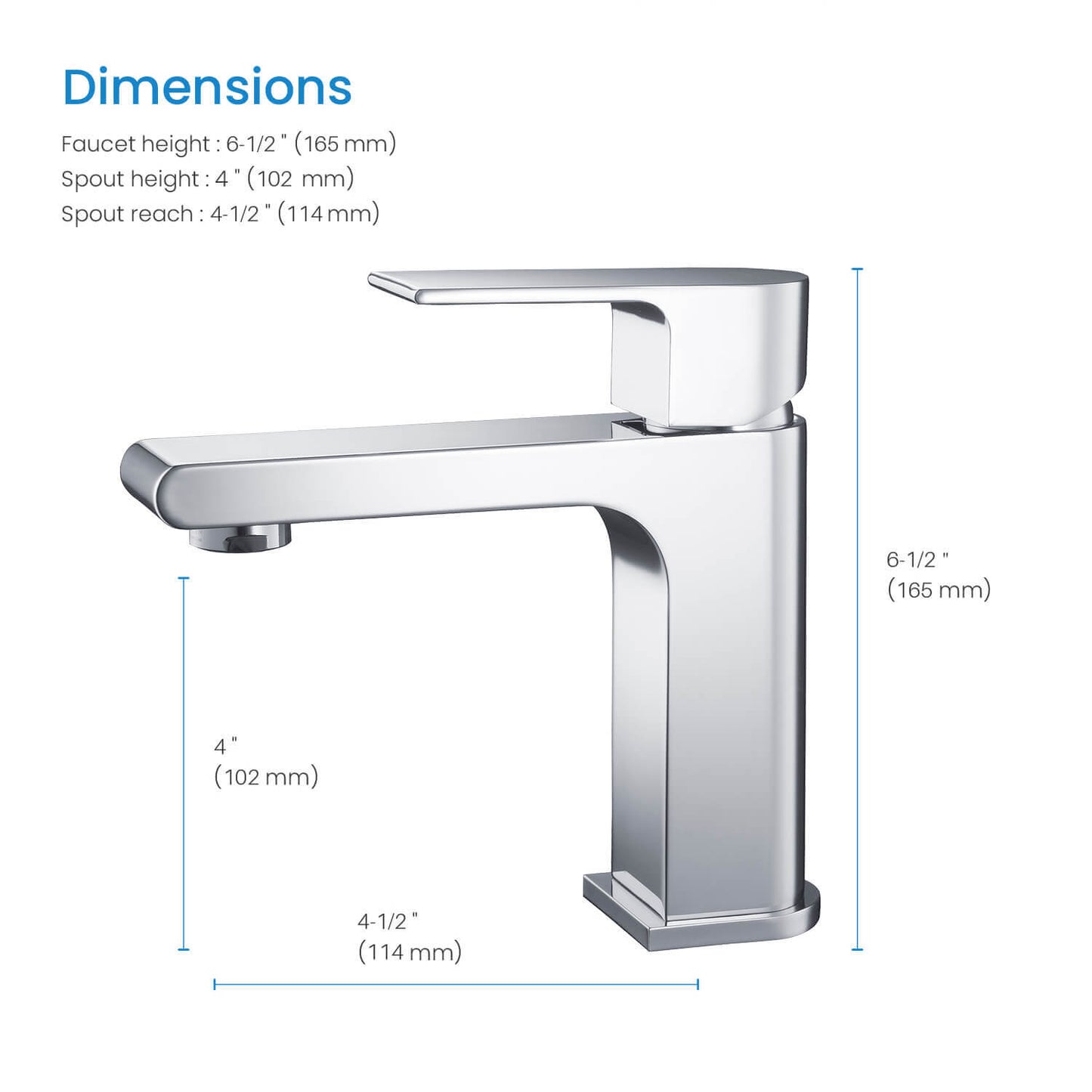 Blaze Single hole basin faucet AT010011