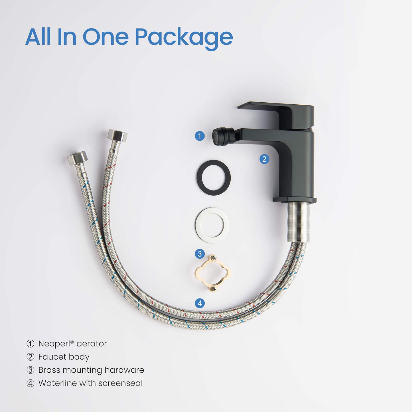 Blaze single hole Bidet mixer AT010031