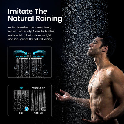 Blaze Wall mounted Shower column with 3 outlets AT010062