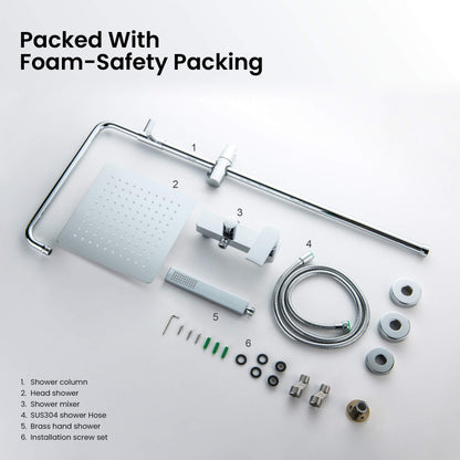 Blaze wall mounted Shower column with 2 outlets AT010064