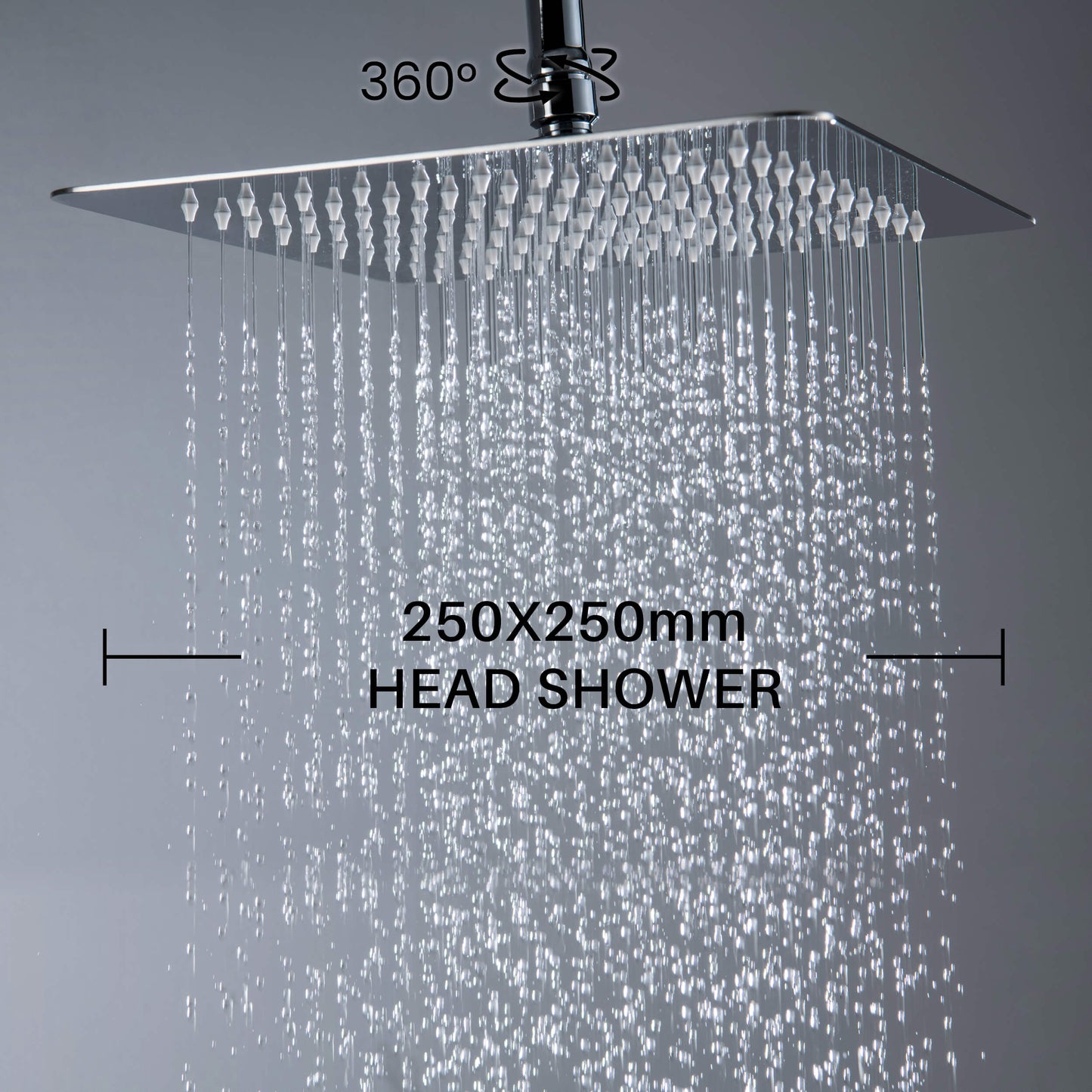 Blaze wall mounted Shower column with 2 outlets AT010064