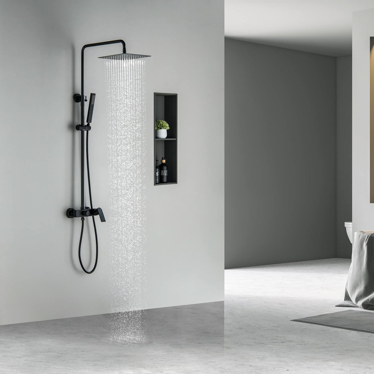 Blaze wall mounted Shower column with 2 outlets AT010064