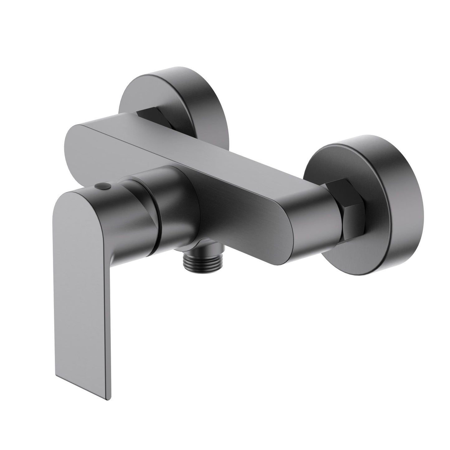 AT012100 solid brass shower mixer in brushed gunmetal finish