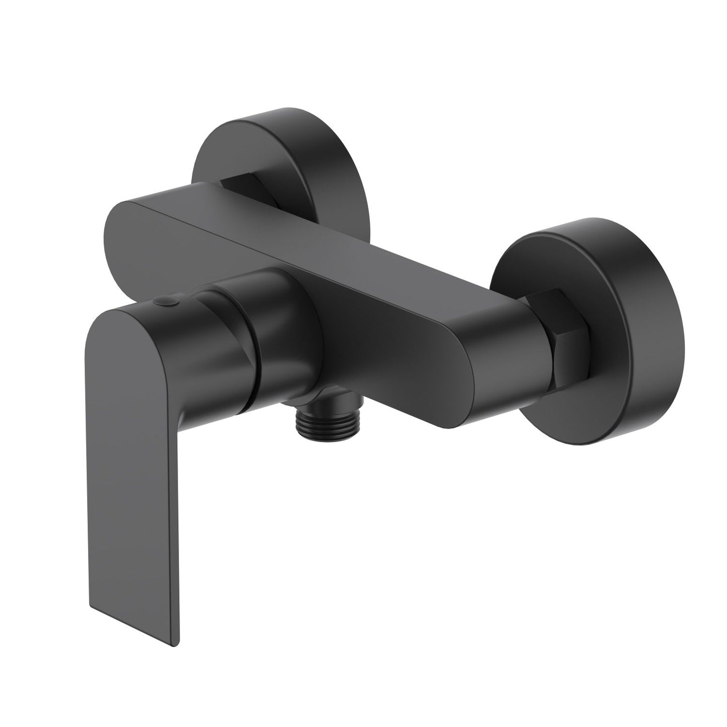 AT012100 exposed single-function shower mixer in matte black finish