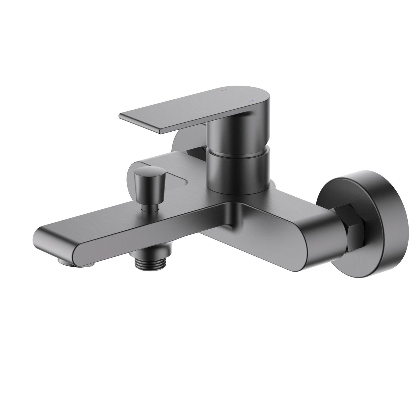 AT012200 solid brass bath shower faucet in brushed gunmetal finish