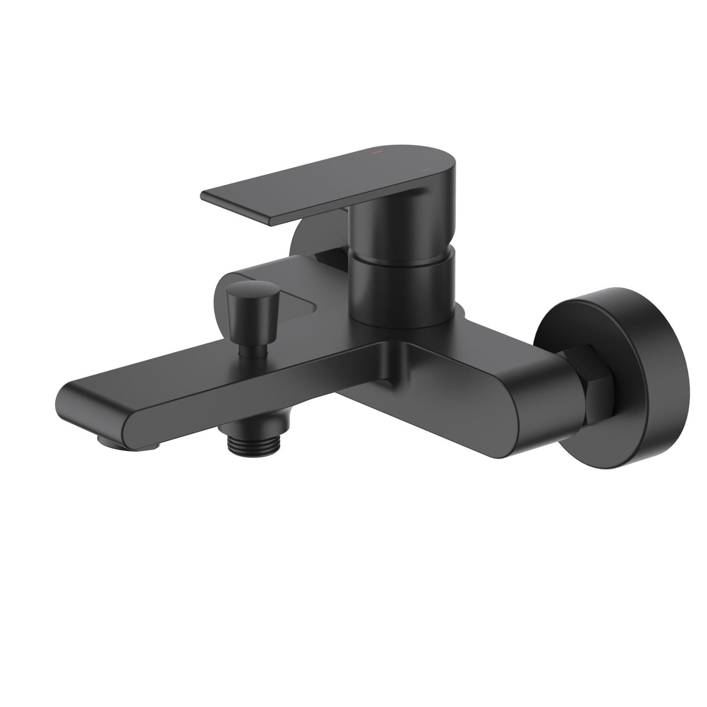 AT012200 exposed bath shower mixer in matte black finish