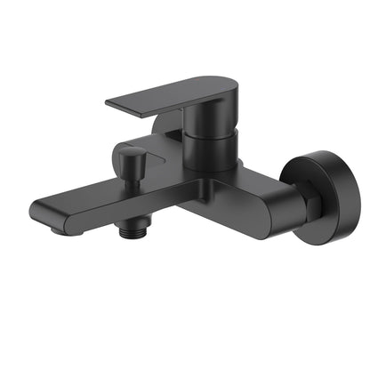 AT012200 exposed bath shower mixer in matte black finish
