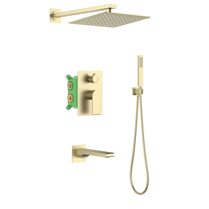Blaze Concealed shower mixer with 3 outlet AT0122301