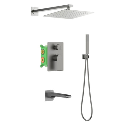 Blaze Concealed shower mixer with 3 outlet AT0122301