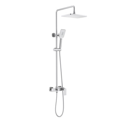 Aquavit Blaze brushed nickel solid brass two-outlet shower column AT016201