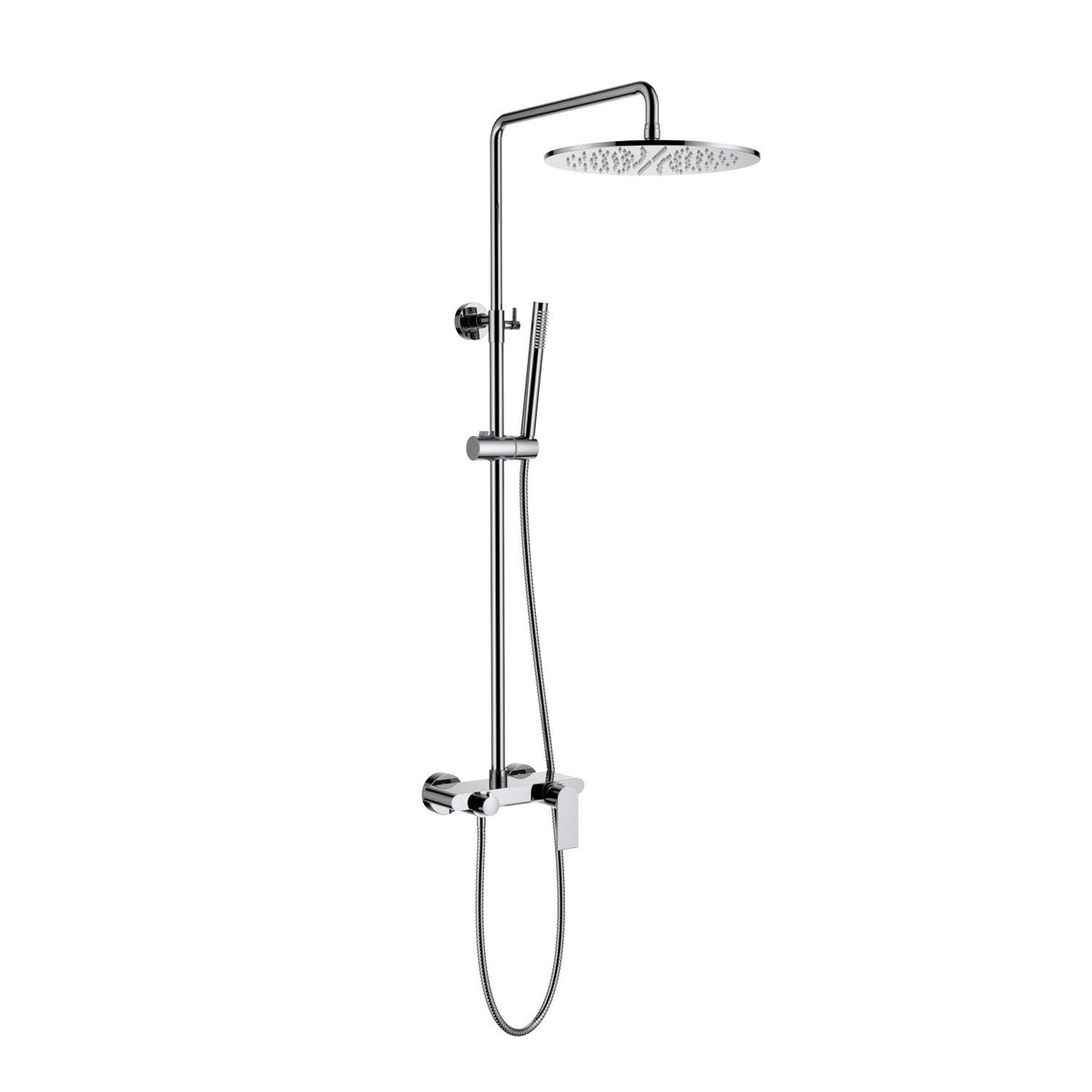 Aquavit Blaze chrome three-outlet shower column with hidden waterfall spout AT016301