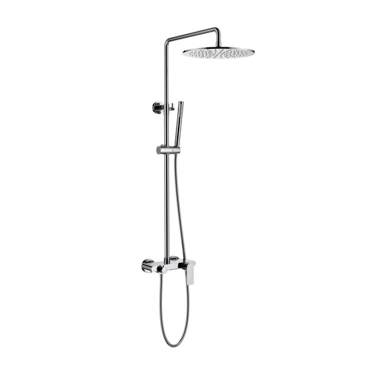 Aquavit Blaze chrome three-outlet shower column with hidden waterfall spout AT016301