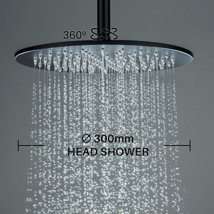 Aquavit Blaze Ø300 mm SUS304 head shower with rainfall spray AT016301