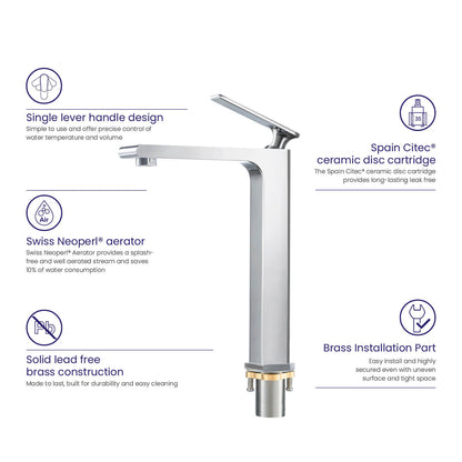 Elate Vessel sink faucet AT020012