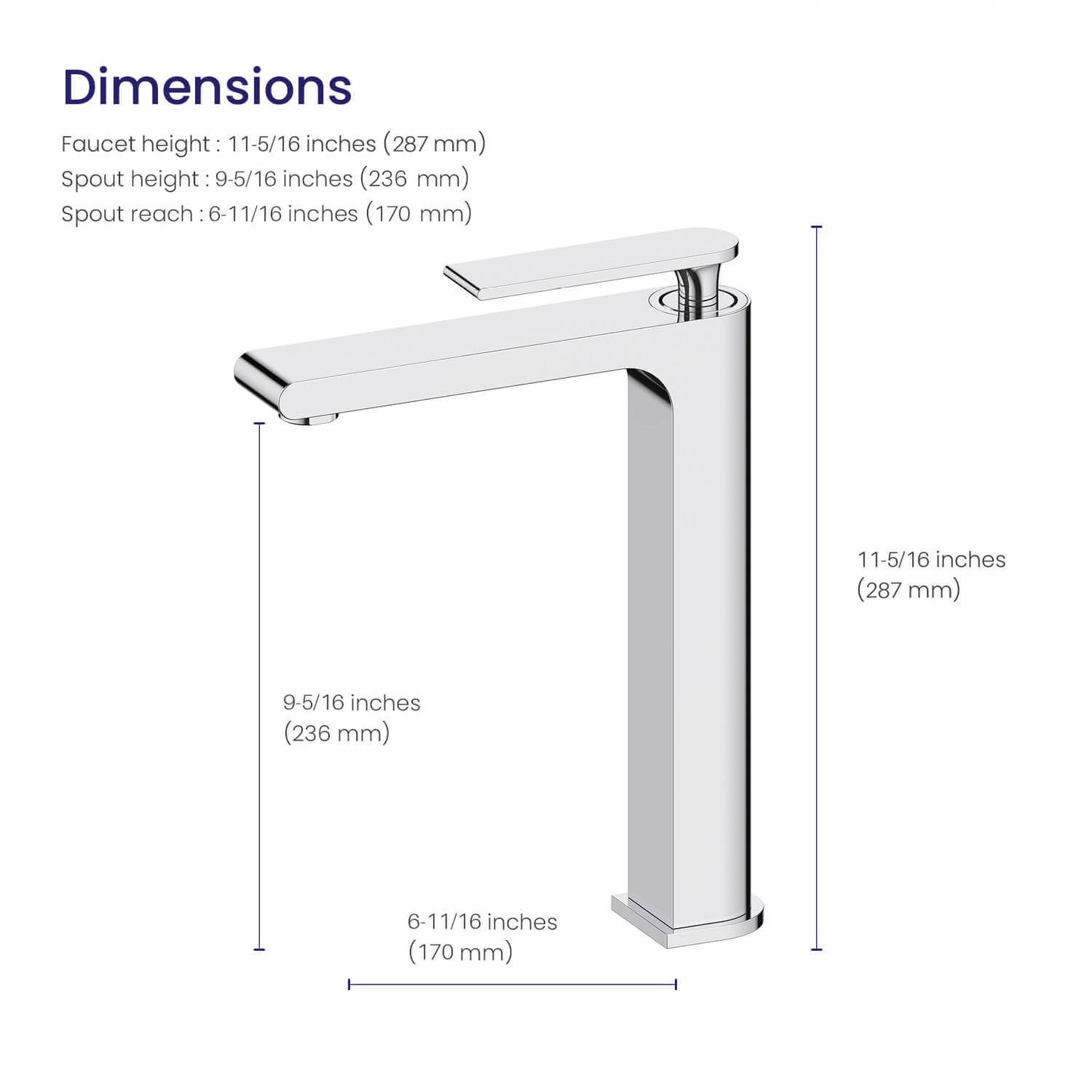 Elate Vessel sink faucet AT020012