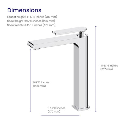 Elate Vessel sink faucet AT020012