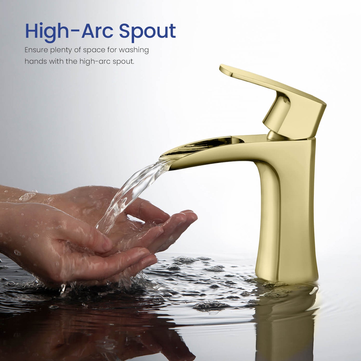 Cascade Single hole basin faucet AT030011
