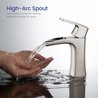 Cascade Single hole basin faucet AT030011