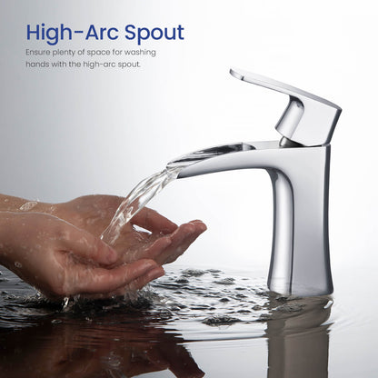 Cascade Single hole basin faucet AT030011